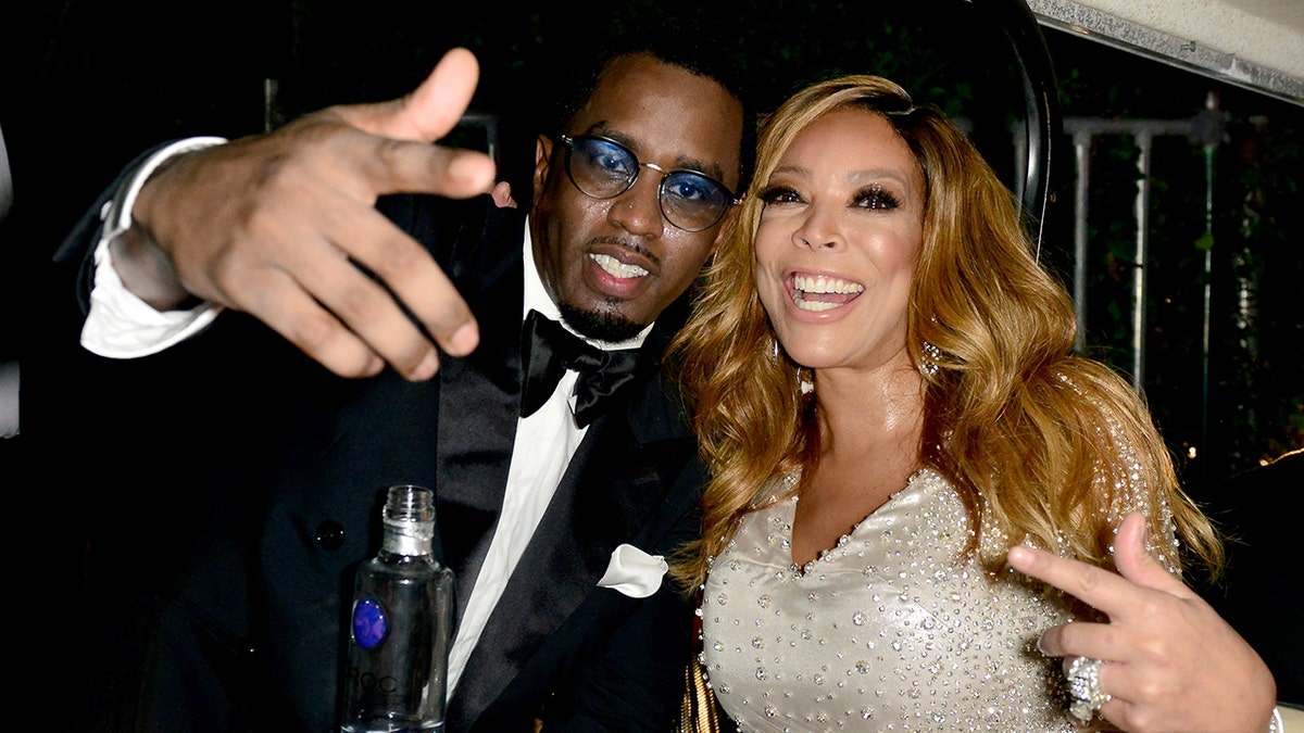 Wendy Williams wears sparkling dress next to Sean Diddy Combs