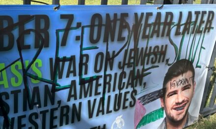 Exclusive: Young Americans for Freedom’s Pro-Israel Banner Defaced on U. of Iowa Campus