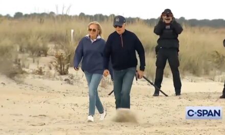 SHOCK VIDEO: Joe Biden Spins Around in a State of Confusion Then Loses Battle with Sand at His Delaware Beach House