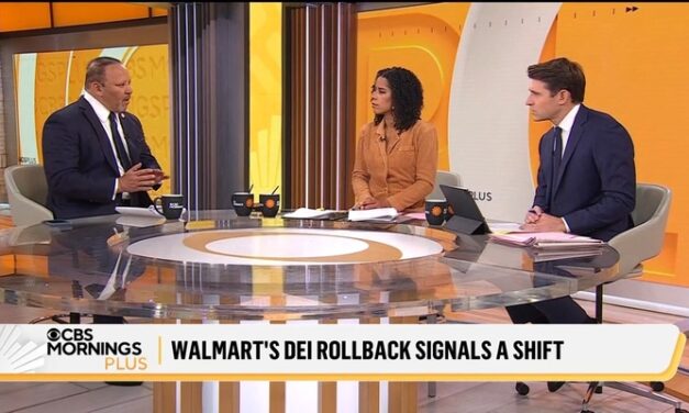 ‘Hate Mob’; CBS Trots Out Racial Activist, Colleague’s Spouse to Trash Walmart Cutting DEI