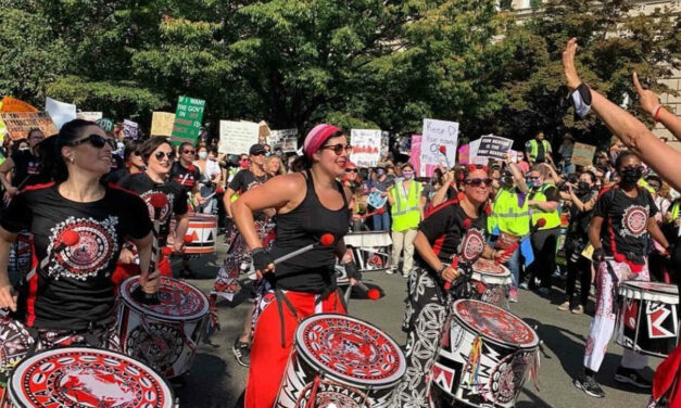 Over the weekend, women descended on DC to bang ritual drums for abortion