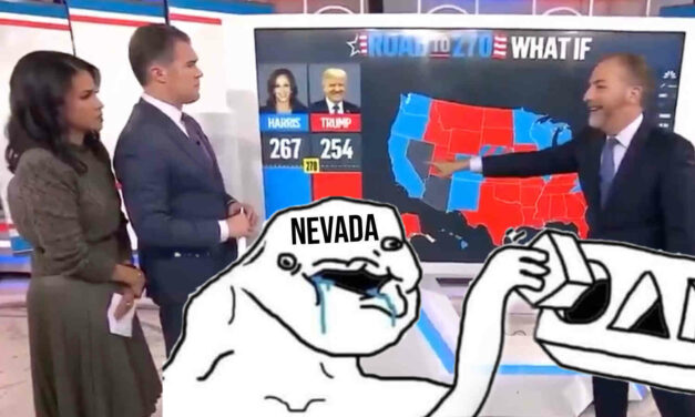 NBC says Nevada “will take a week to count all their votes” 🤨