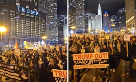 It has begun: Anti-Trump protest takes to the streets of Chiraq