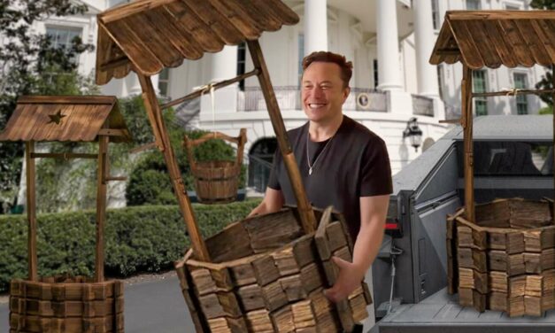 Elon Musk Getting Ready To Haul 3 Wells To White House Door So He Can Knock And Say ‘Well, Well, Well’