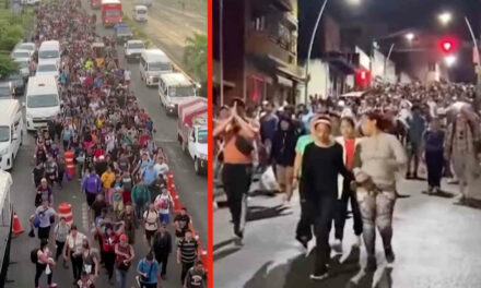 Watch these videos of a massive migrant caravan that’s trying to enter the U.S. before Trump takes office