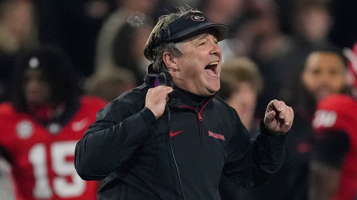 Kirby Smart on the sideline