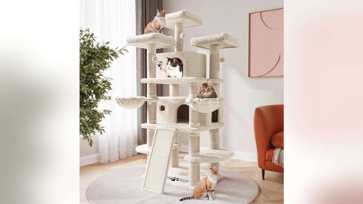 Gift your cats a luxury they won't forget with this cat tree. 