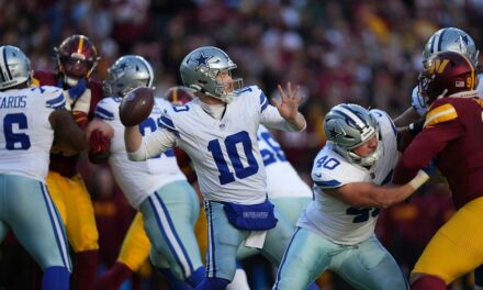 Cowboys score 24 points in 4th quarter for narrow victory over Commanders in bizarre game