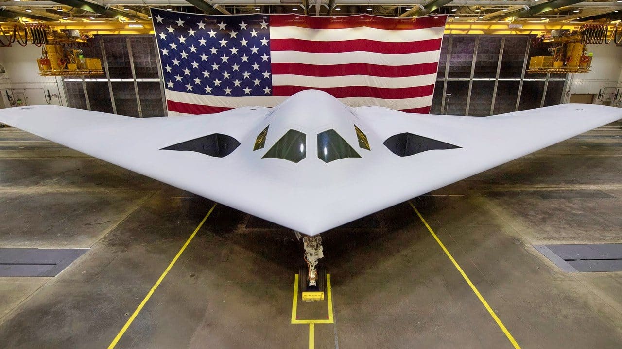 The B-21 Raider was unveiled to the public at a ceremony December 2, 2022 in..Palmdale, Calif. Designed to operate in tomorrow's high-end threat environment, the B-21 will play a critical role in ensuring America's enduring airpower capability. (U.S. Air Force photo)