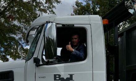 Watch: GOP Rep. Moore Arrives at Polling Precinct in Garbage Truck — ‘Today Is the True Day to Take Out the Trash’