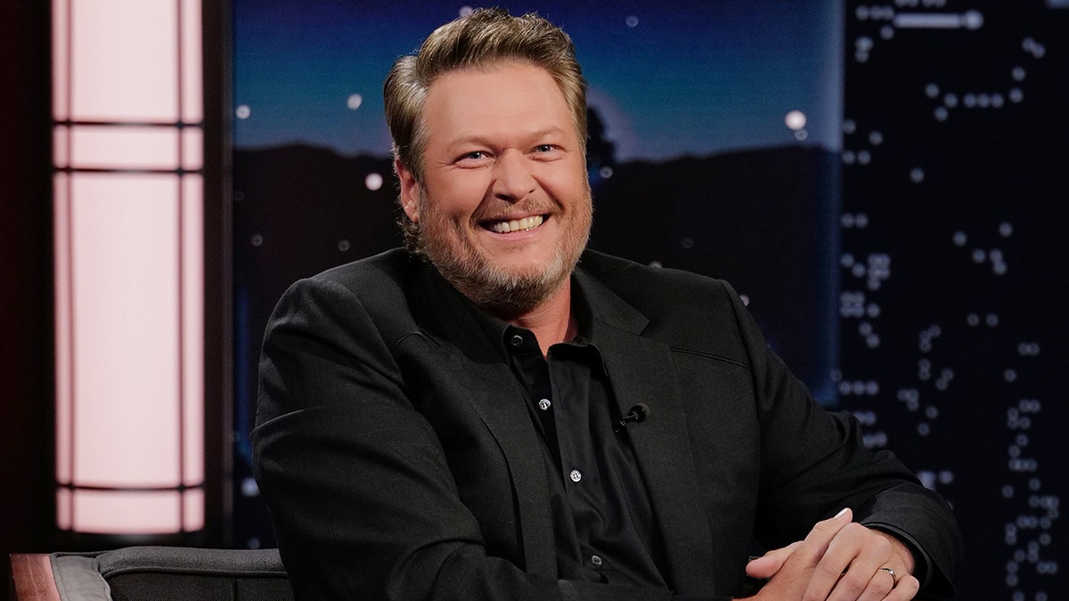 Blake Shelton smiling