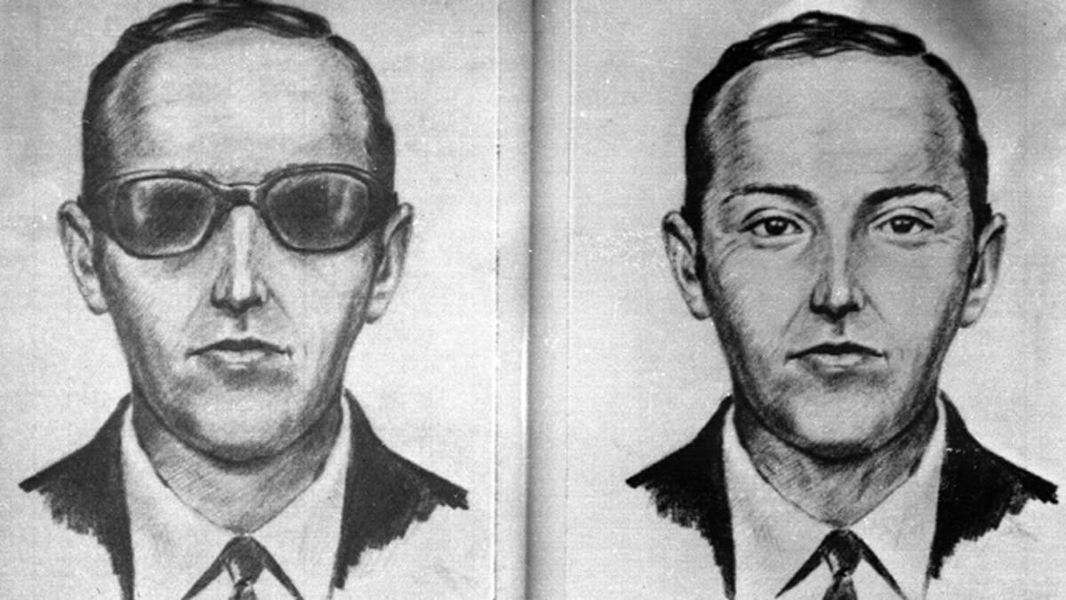 FILE - Artist's sketch provided by the FBI shows the skyjacker known as 