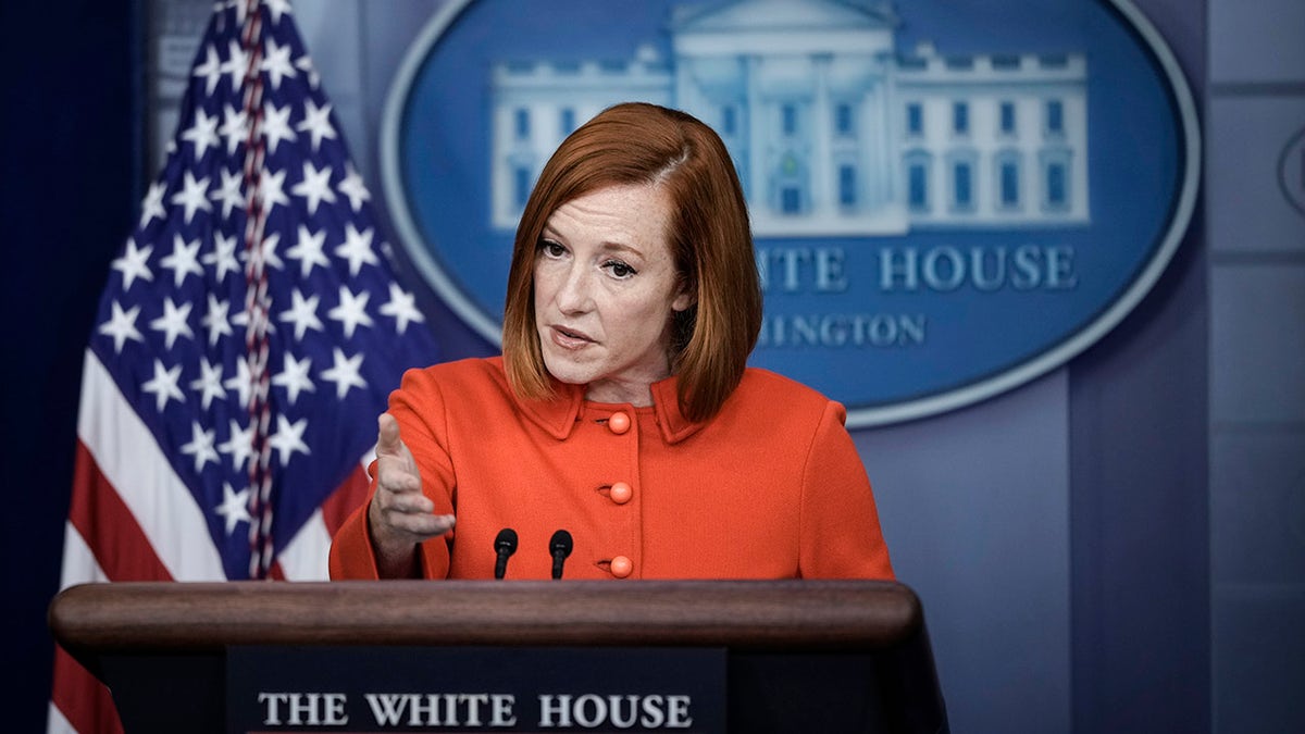 Psaki at White House podium