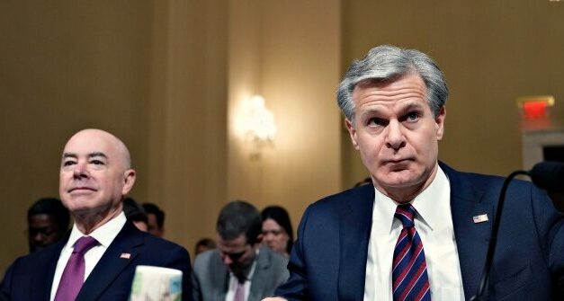 Alejandro Mayorkas, Christopher Wray Refuse to Testify Before Senate Committee on Terrorism Threats to U.S.