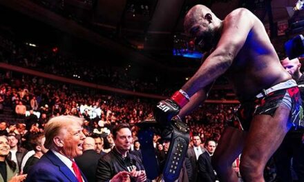 WATCH: UFC Champ Jon Jones Hands Trump Title Belt, Thanks Him After Knockout Win