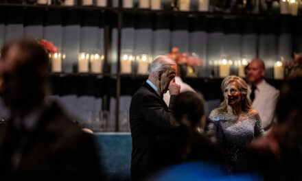 Watch: Joe Biden Dabs Away Tears at Farewell White House Dinner