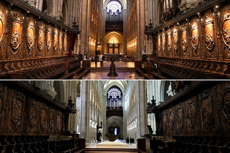 5 Years After Tragic Fire, Notre Dame Cathedral Unveils Renewed Interior