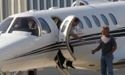 Climate Doomer Harrison Ford Seen Disembarking Private Jet in LA After Promoting Climate Change Activism