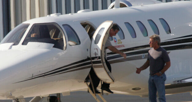 Climate Doomer Harrison Ford Seen Disembarking Private Jet in LA After Promoting Climate Change Activism