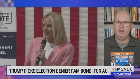 Not A Joke: MSNBC Invites MARC ELIAS To Condemn Pam Bondi as an Election Denier!