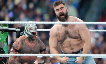 Jason Kelce recalls WrestleMania 40 experience, comments on pro wrestling being ‘fake’