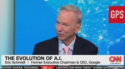 Former Google CEO Eric Schmidt: ‘In the Short Term, Humans Control’ Artificial Intelligence