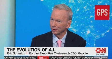 Former Google CEO Eric Schmidt: ‘In the Short Term, Humans Control’ Artificial Intelligence