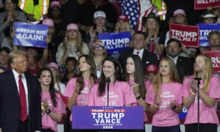 WATCH: Trump Brings Women’s Swim Team That Stood up to Trans Athlete on Rally Stage