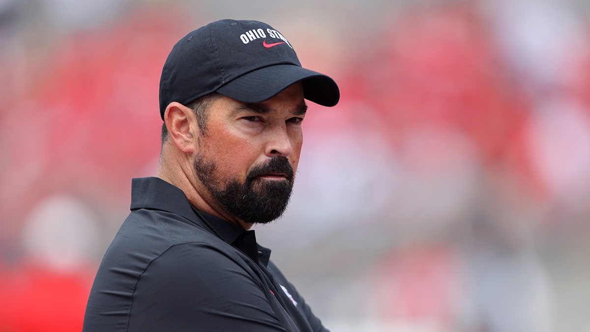 Ryan Day looks on field