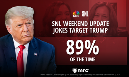 STUDY: 89 Percent Of Saturday Night Live’s Fall Campaign Jokes Targeted Trump