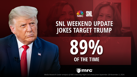 STUDY: 89 Percent Of Saturday Night Live’s Fall Campaign Jokes Targeted Trump