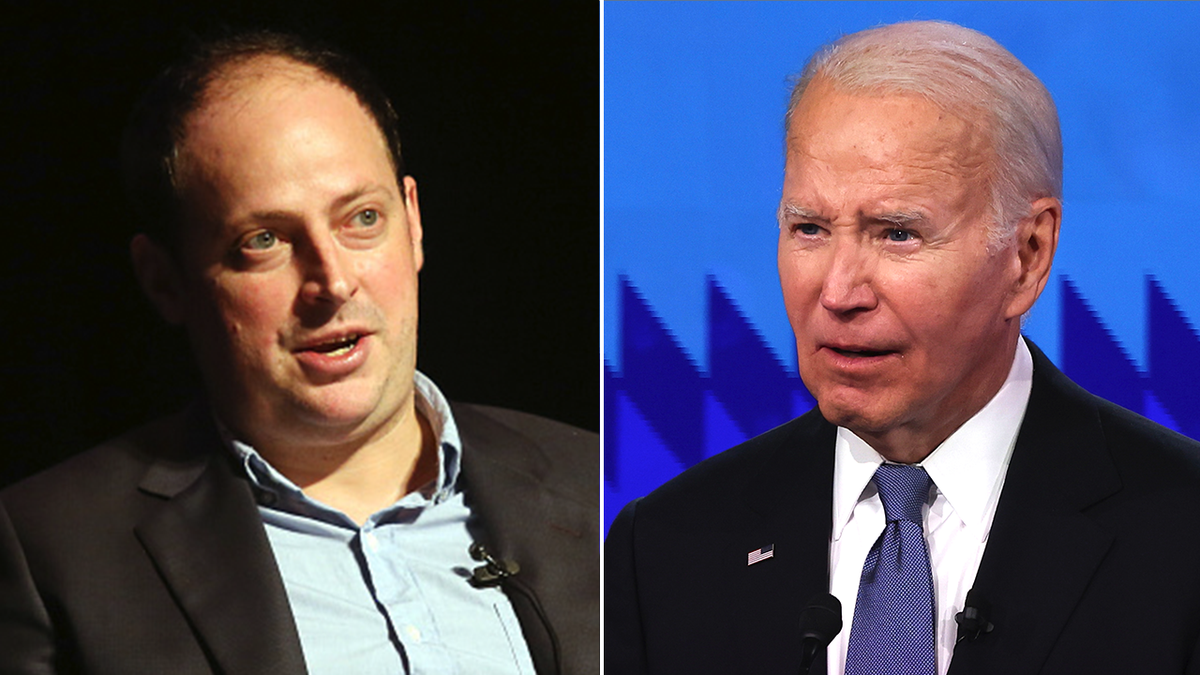 Nate Silver and Joe Biden split image