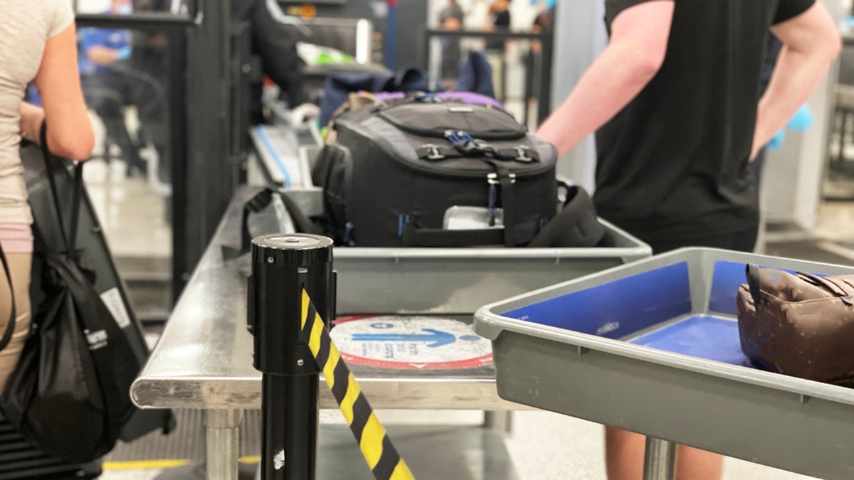 TSA security check-in at airport