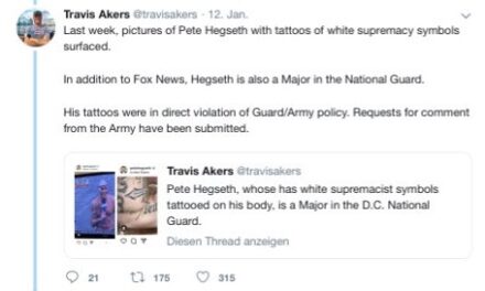 Two Far-Left Veterans Behind Claim Pete Hegseth’s Tattoos Are Linked to White Supremacy