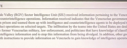 EXCLUSIVE: Leaked Report Warns Venezuela Sending Intel Operatives, Released Prisoners to ‘Neutralize’ Targets in U.S.