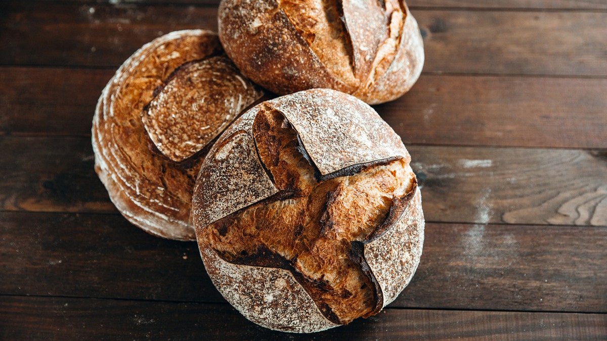 Baked artisan bread