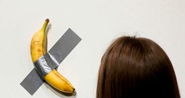 WATCH: Banana Duct-Taped to Wall Art Piece Fetches $6.24 Million at Auction