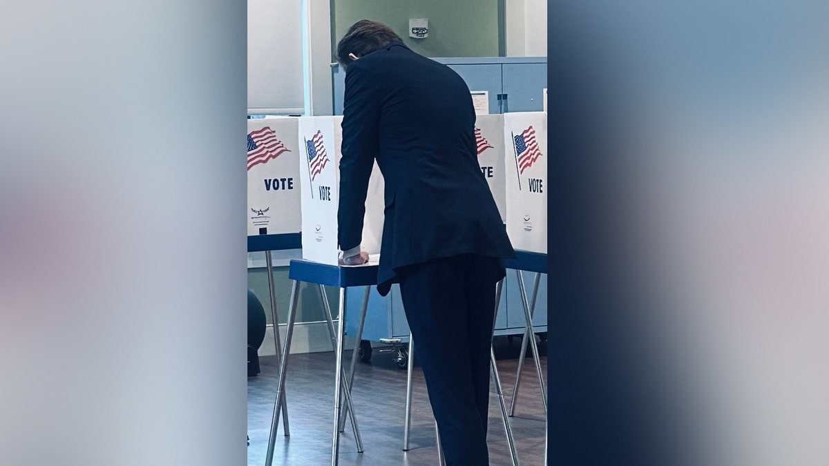 Barron Trump votes