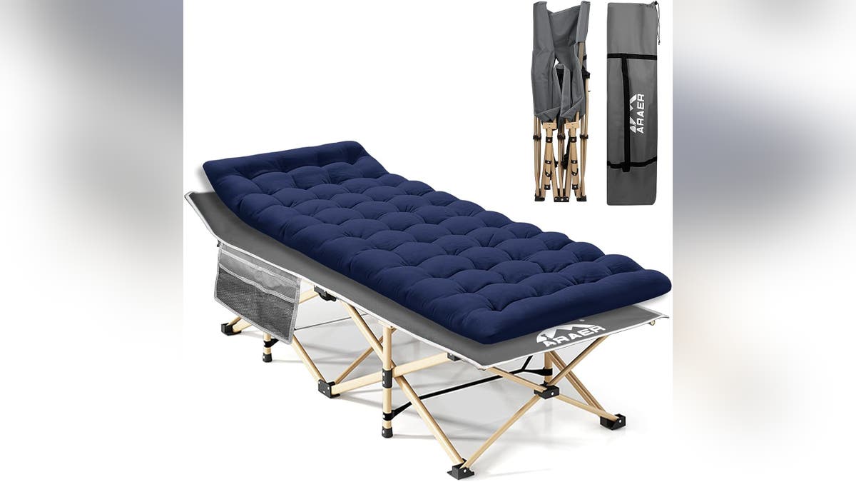 Try a cot for east to set up bedding.