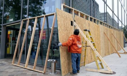 Businesses board up their windows in heavily Democratic cities ahead of Election Day