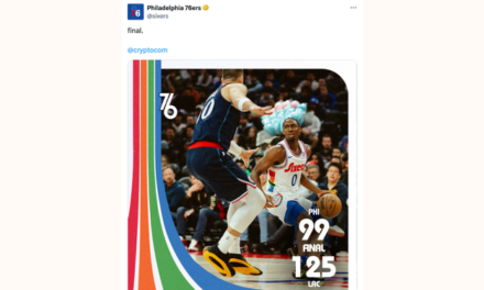 Social Media Torches 76ers For Unfortunate Font Choice On Final Score Graphic