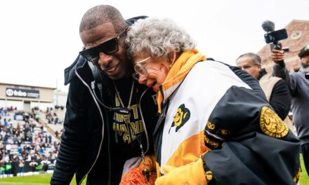 Colorado superfan Miss Peggy shares message about late twin sister on 100th birthday after Buffaloes win