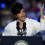 Cardi B suffers teleprompter glitch during Harris rally in Wisconsin