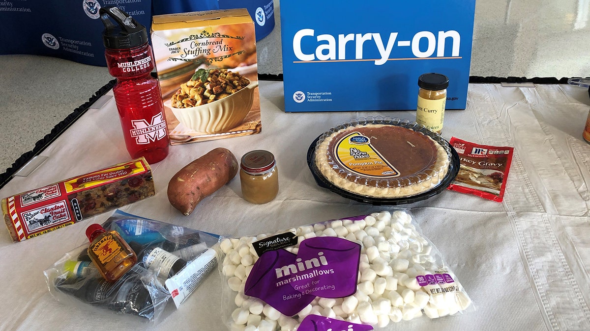 Thanksgiving carry-on safe foods for TSA