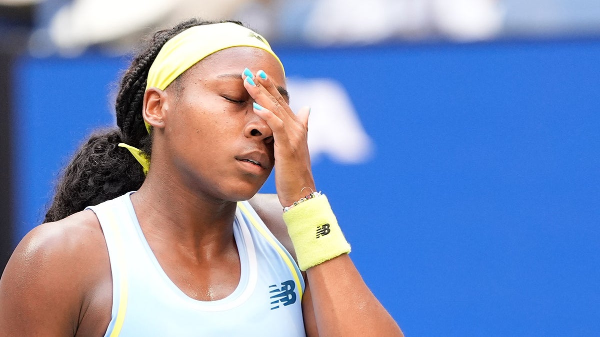 Coco Gauff sad