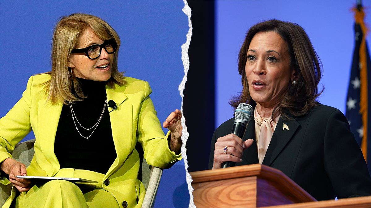 Katie Couric and Kamala Harris