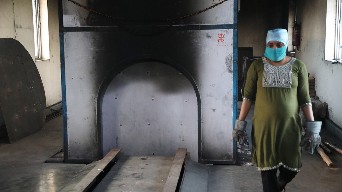 A crematorium in India