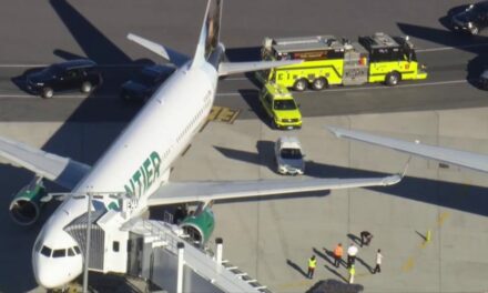 American, Frontier planes clip wings at Logan International Airport in Boston