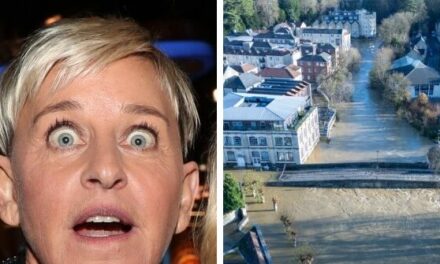 Report: Ellen DeGeneres’ U.K. Mansion Flooded by Torrential Rains Soon After Leaving U.S. in Protest of Trump