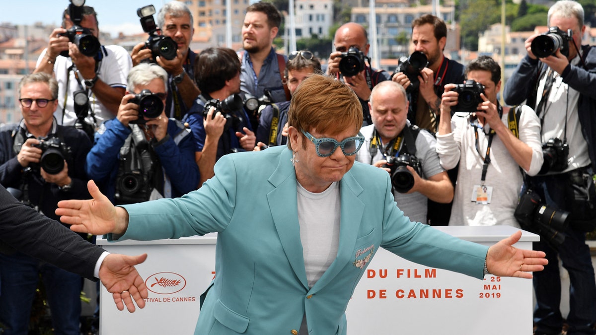 Elton John attends Cannes film festival